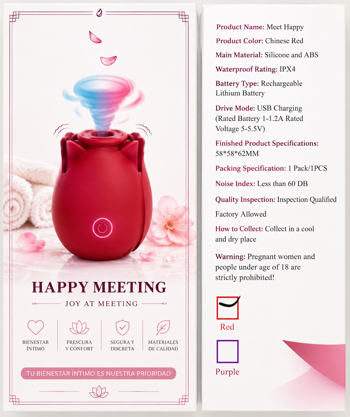 Rose Intimate Wellness Device – Rechargeable | Shovota