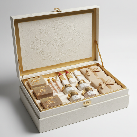 Caja Premium Shovota - Caja abierta con 76 productos de belleza premium