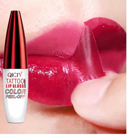 QICIY Tattoo Lip Gloss Color Peel-Off