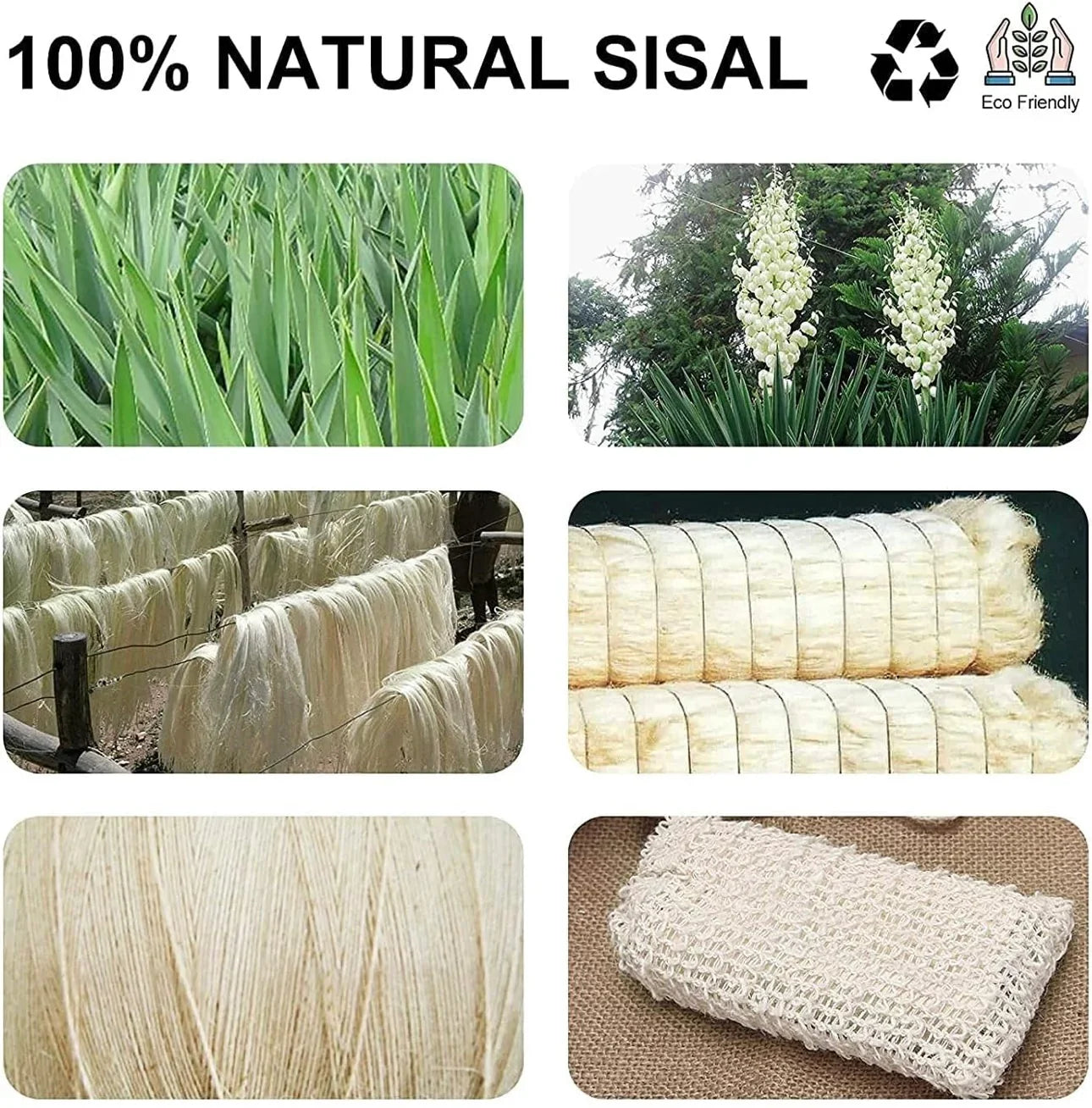 Natural sisal soap bags in a 5-pack, eco-friendly and zero waste, showcasing a textured, woven design for exfoliating.