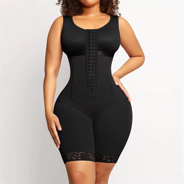 SHOVOTA Faja Moldeadora Todo en Uno showing a sleek design and adjustable straps for body shaping and support.