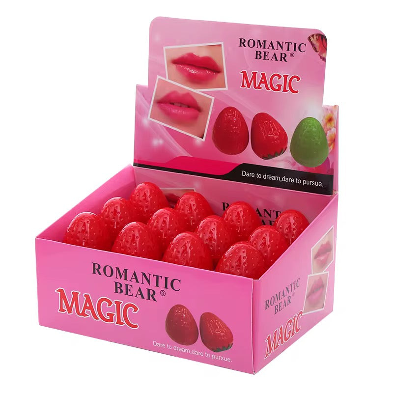Romantic Bear Magic Fruit Lip Balm – Box of 24 Units