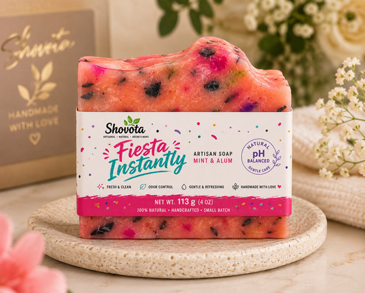 Fiesta Instantly - Mint & Alum Artisan Soap 113g