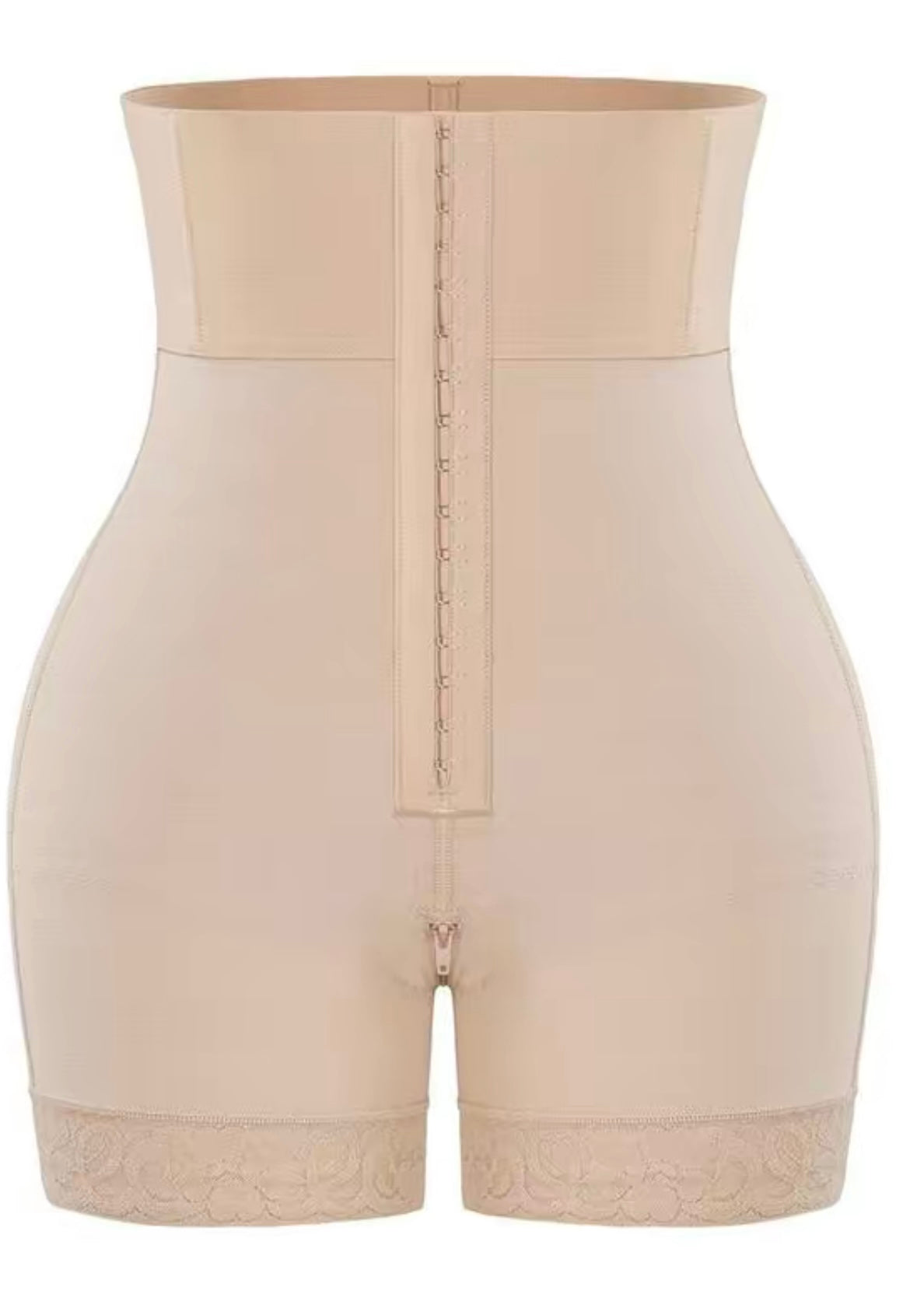 High-waisted shaping bodysuit with lace detail by SHOVOTA, featuring a smooth silhouette and elegant design.