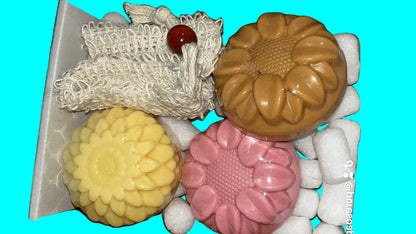 Chamomile, Turmeric & Mint with Alum Soap Set - The Perfect Trio