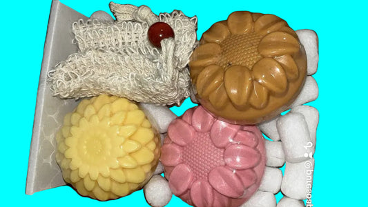 Chamomile, Turmeric & Mint with Alum Soap Set - The Perfect Trio