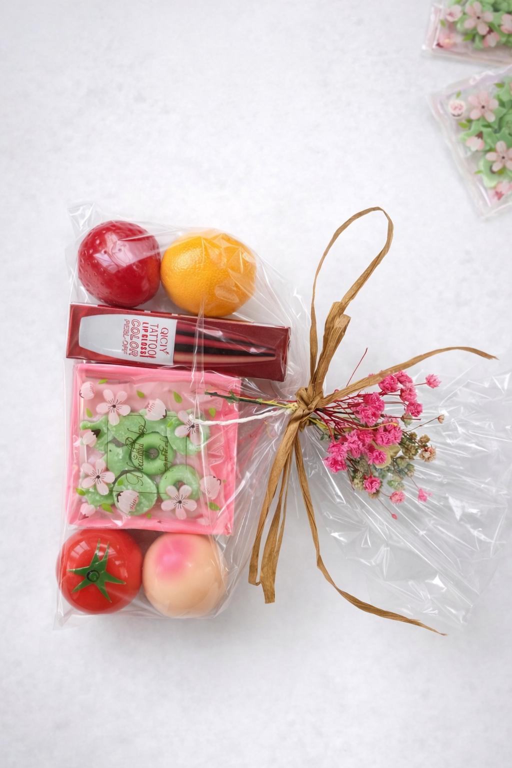 Thoughtful Gift Set – Fruit Lip Glosses, Intimate Soap & Floral Hand Soaps