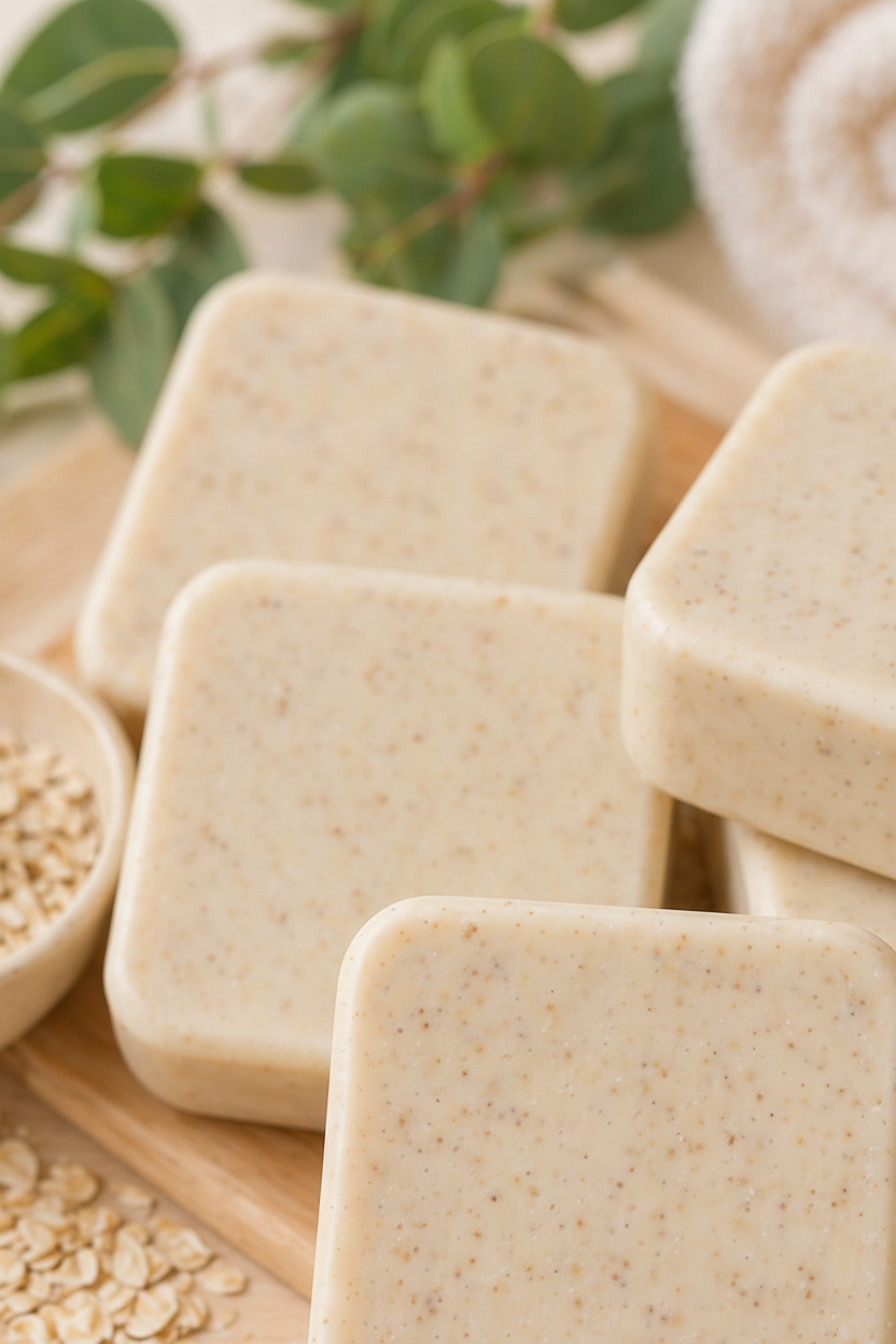 Oatmeal Artisan Soap Set of 3