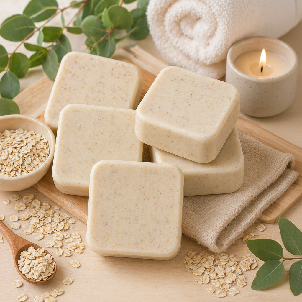 Oatmeal Artisan Soap Set of 3