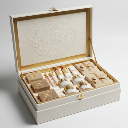 Caja Premium Shovota - Caja abierta con 76 productos de belleza premium